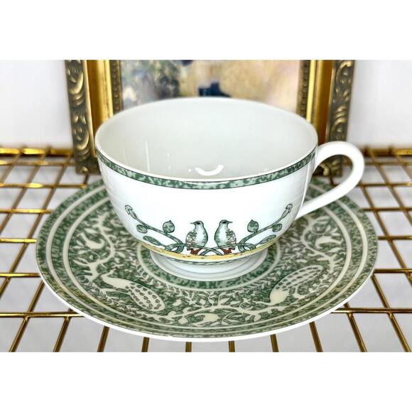 HERMES Other - Hermès Paris “Early America” Porcelain Cup & Saucer Vintage 2005 France